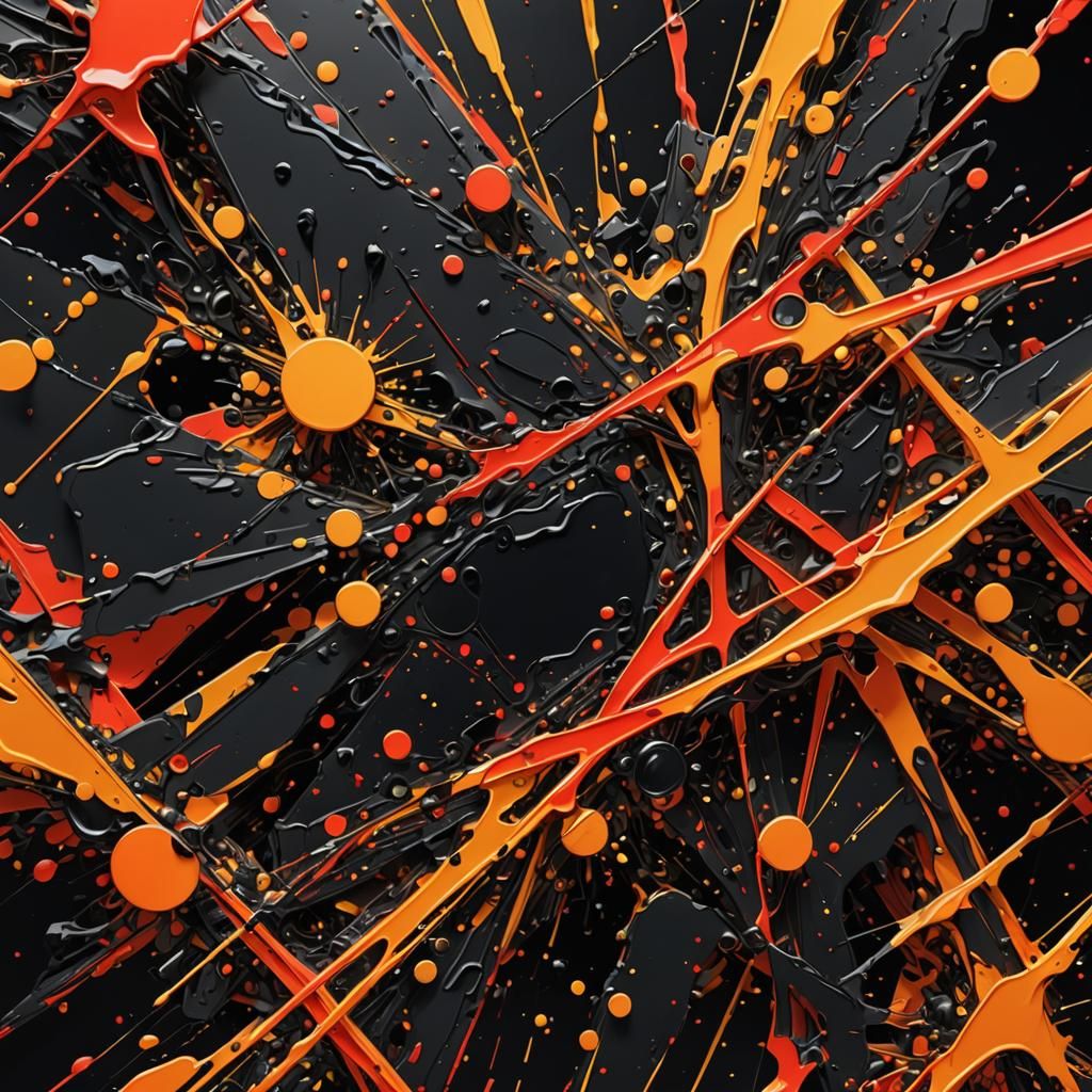 8k resolution concept art  Above  Red Black Gold Neon Orange...