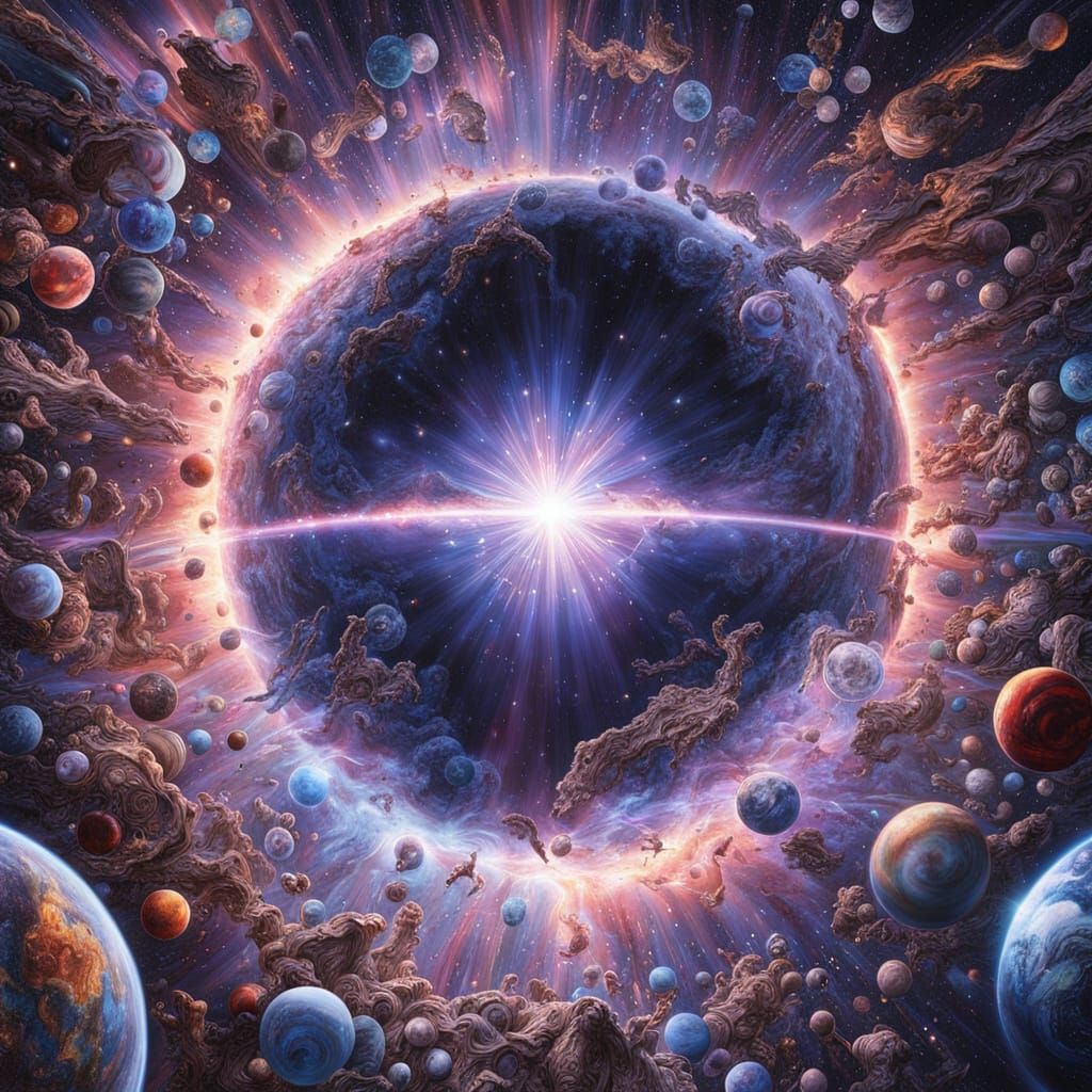 Vast Cosmic Void in Brilliant Colors