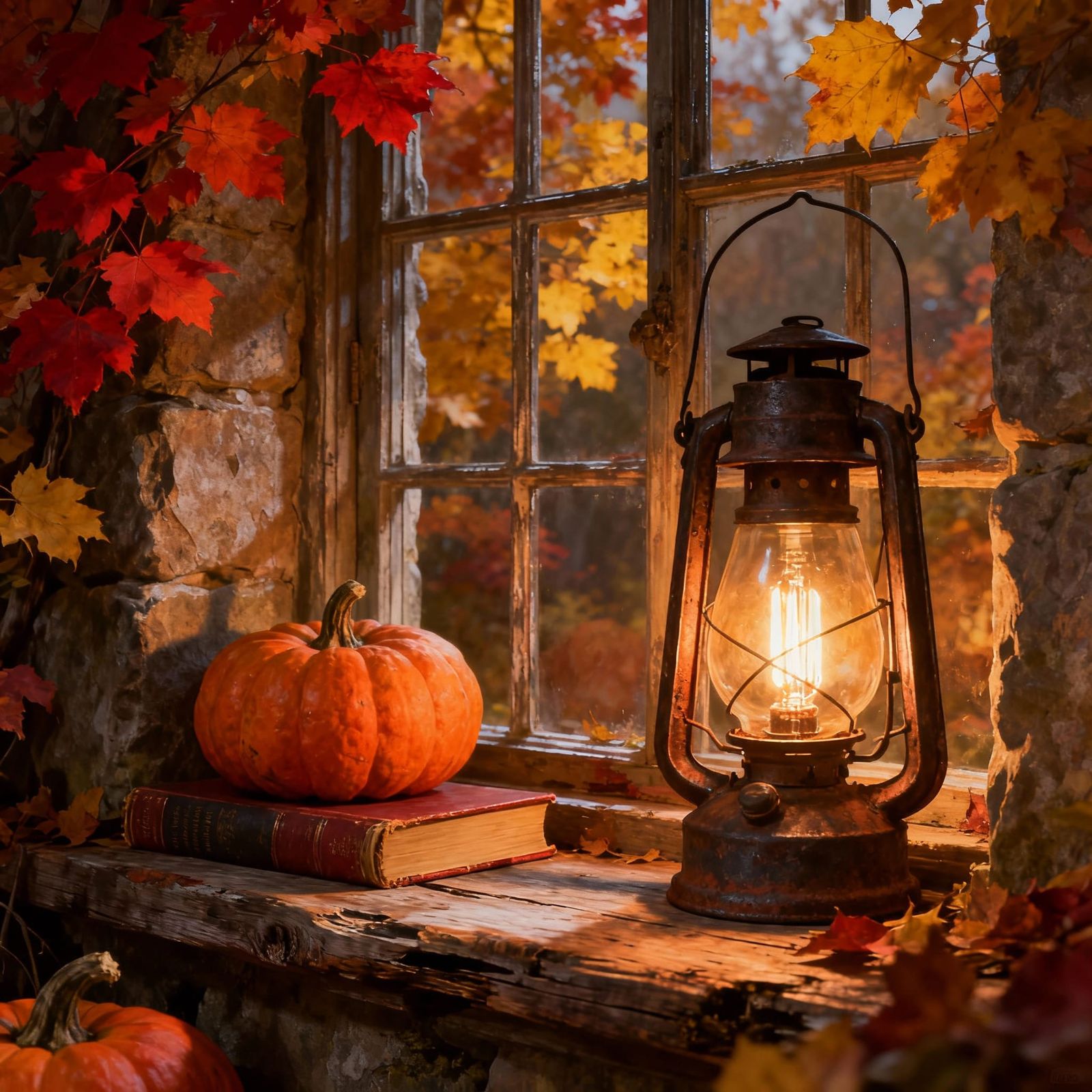 A Cozy Autumn Scene