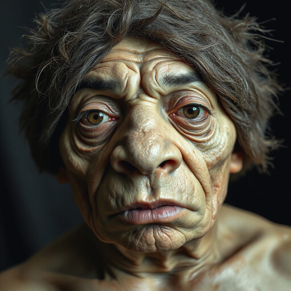 Grotesque Furry Face in Macro Photography