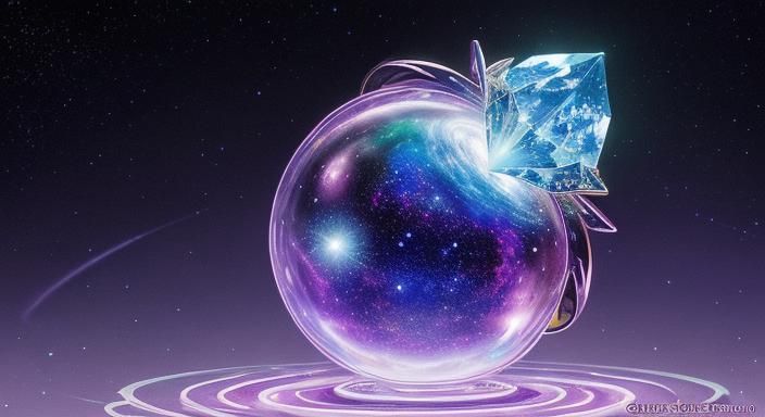 Galactic Sorceress with Magical Ring, Anime Style