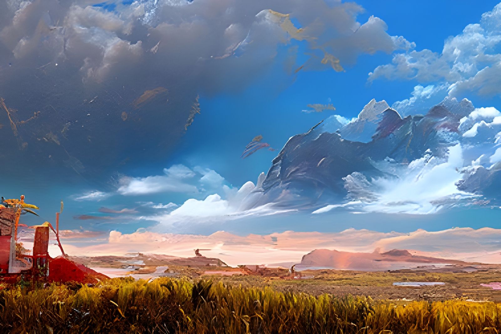 Rainbow Valley Landscape in Romanticism Style