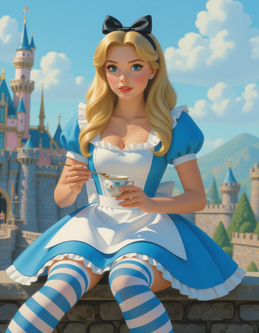 Alice in Wonderland Tea Party: Pixar-Style