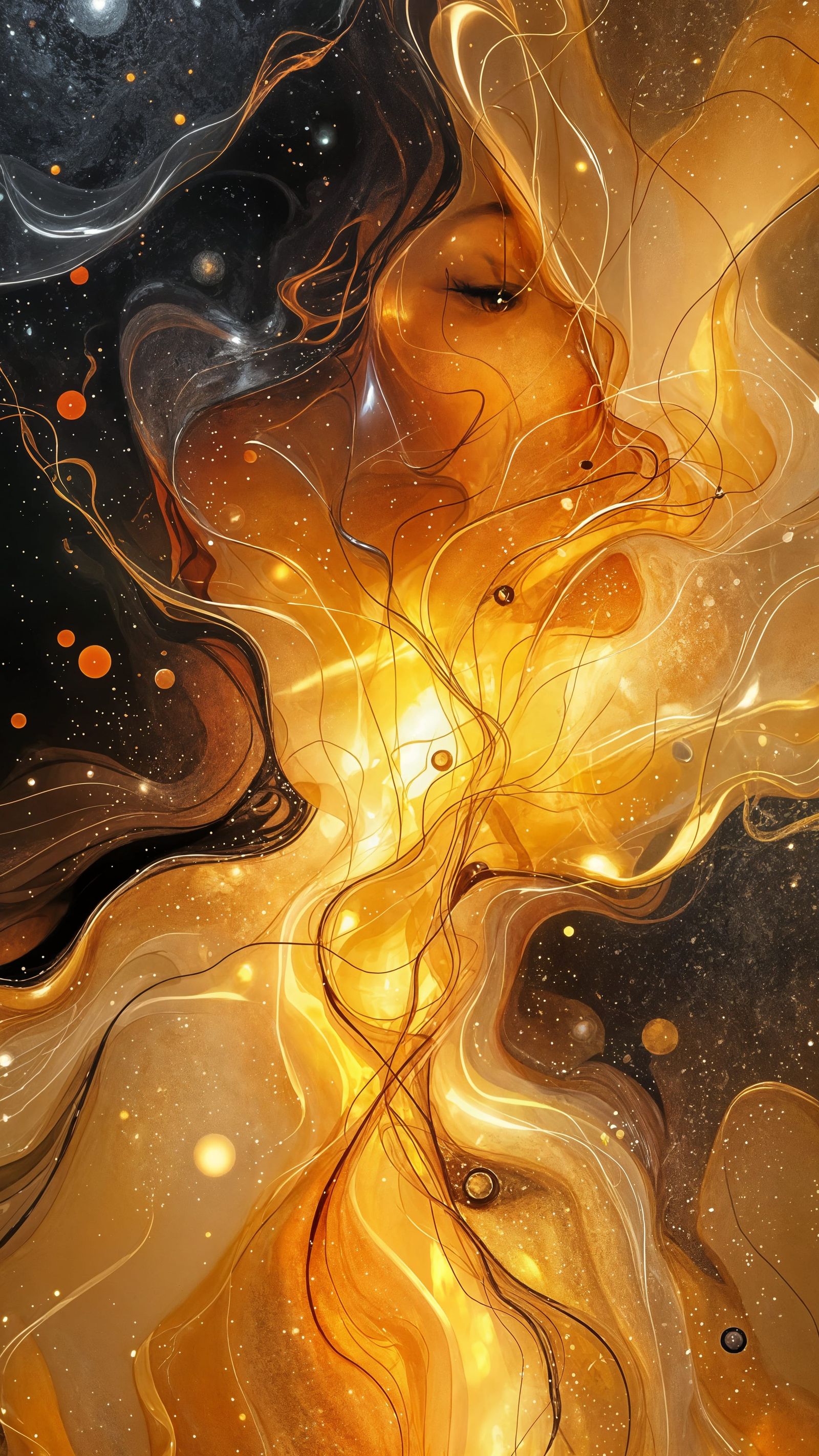 Surrealistic Glass Art in Shimmering Colors