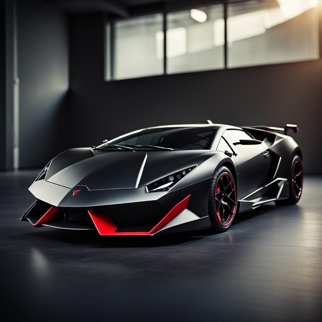 Lamborghini Sesto Elemento in Hyperrealistic Photo