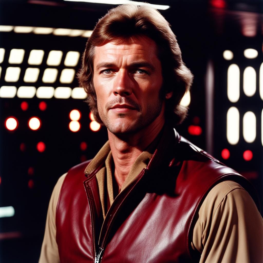 1970s Style Gambler on a Star Wars Spaceship