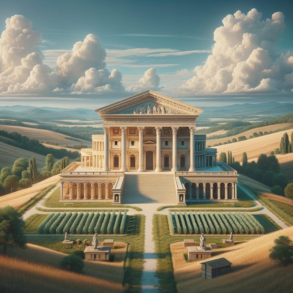 Grand Palladian Villa in Italian Countryside