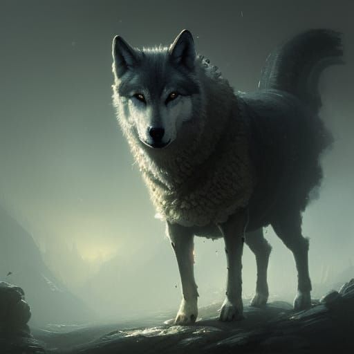 Wolf in Sheep's Clothing: Dark Fantasy Art