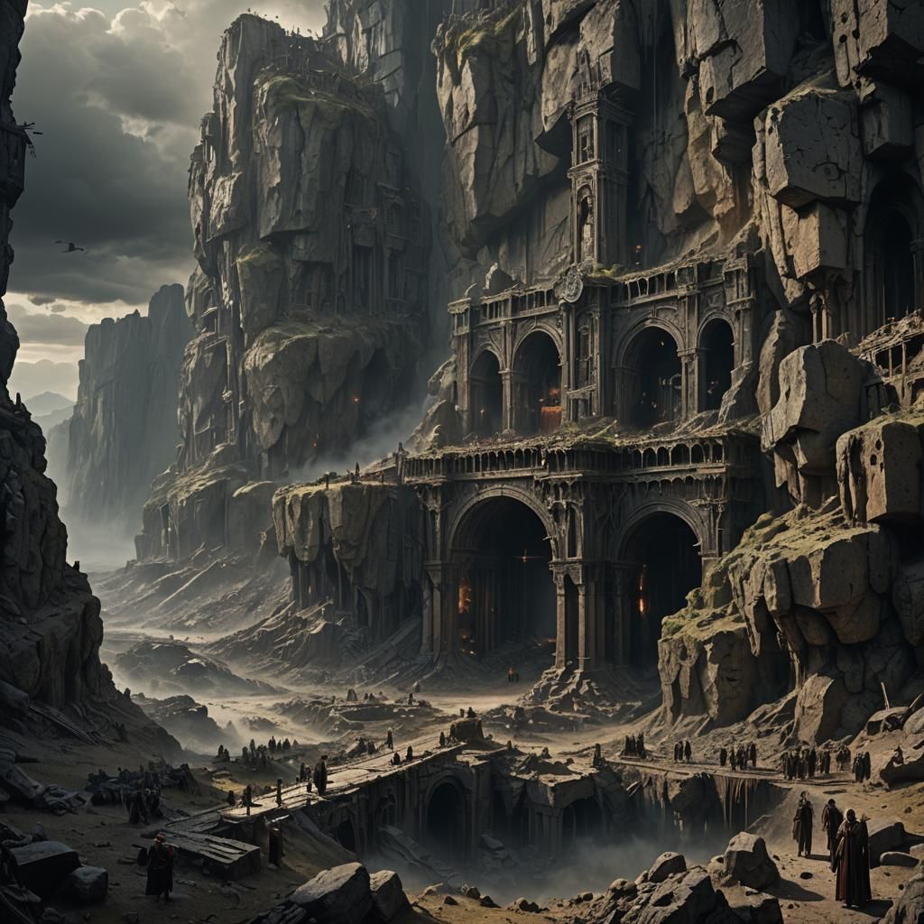 Golgotha Digital Matte Painting: Epic Cinematic Scene