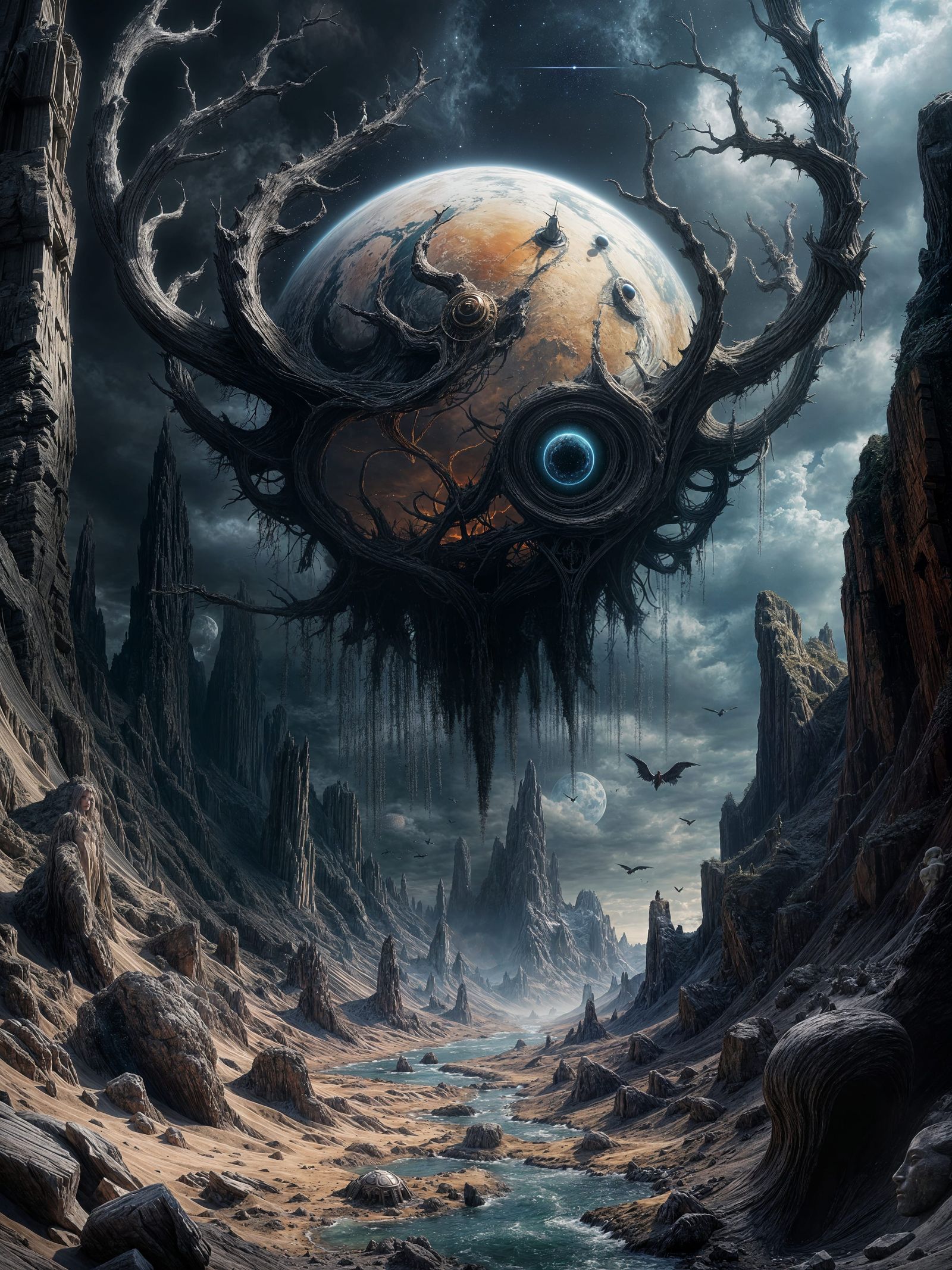 Apocalyptic Descent: Demons Drain a Dying World