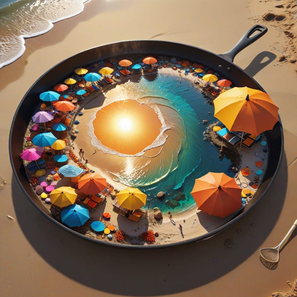 Sizzling Summer Oasis in a Sizzling Hot Frying Pan