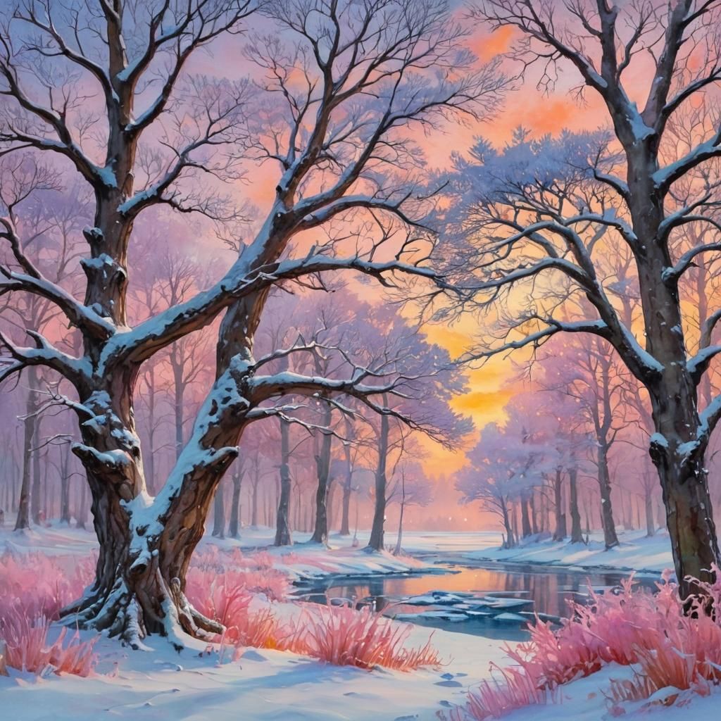 Ethereal Winter Wonderland in Candyland Style