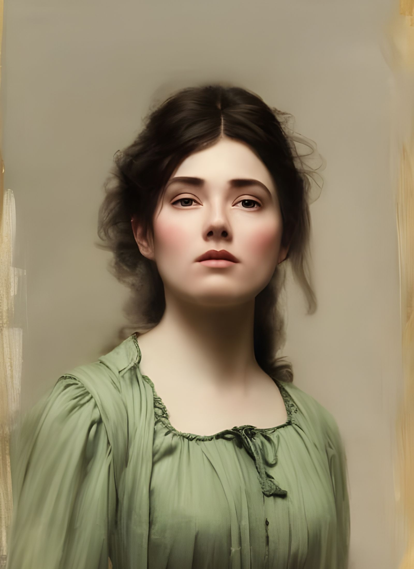 Hyperreal Portrait with Dreamy Celestial Particles