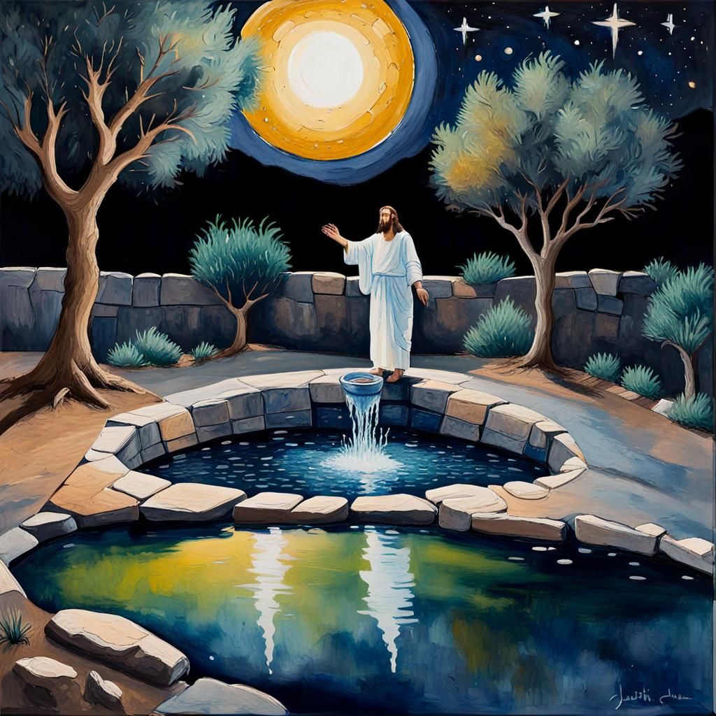 Gethsemane, Praying to His Father