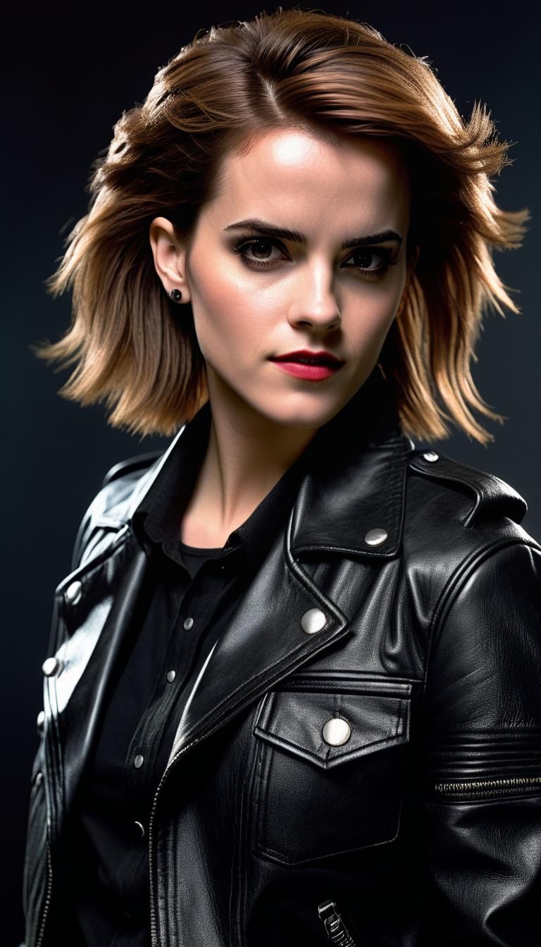 Hermione Granger as 80s Punk Rock Vampire