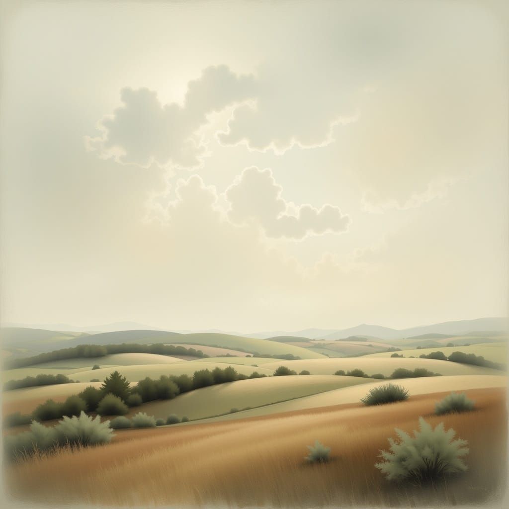 Ethereal Landscape in Dreamy Soft Style