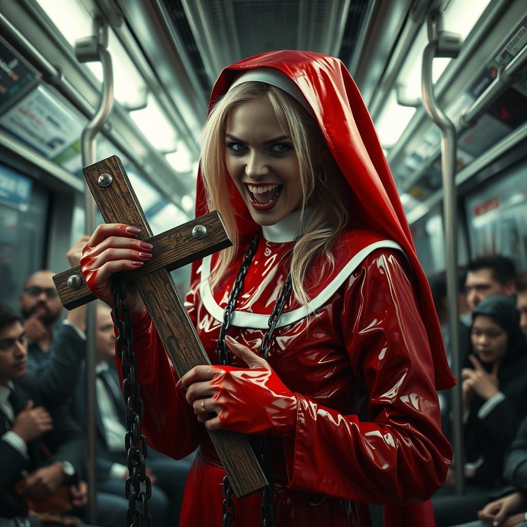 Thai Vampire Nun: Dark Romance in Hyper-Surrealistic Style