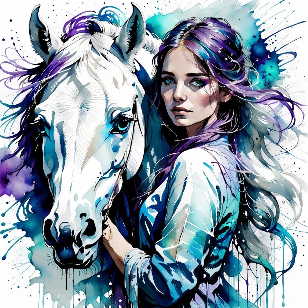 girl and horse