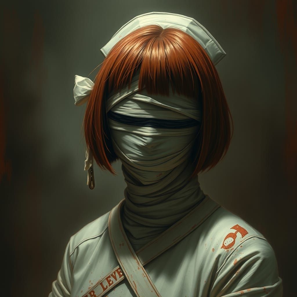 Bandaged Nurse in Silent Hill Style