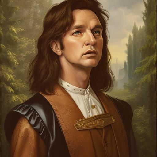 Elvis Presley as Surreal Oil Painting