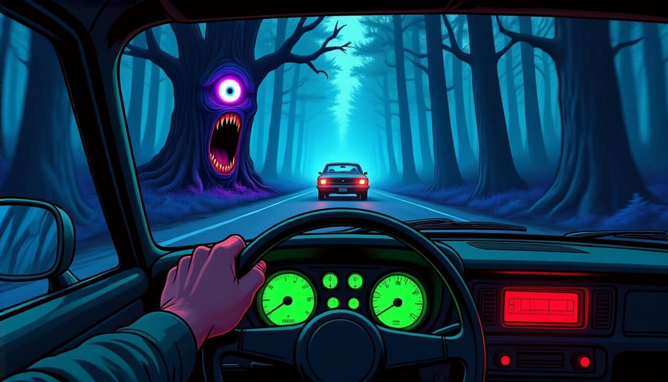 Driving Through a Dark Forest: A Cartoonish Vision