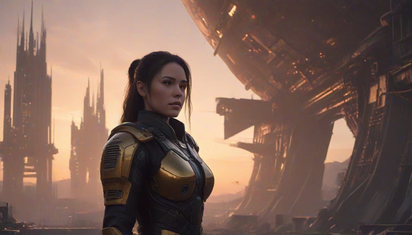 Marauders of the black sun, A massive tubular spacecraft wit...