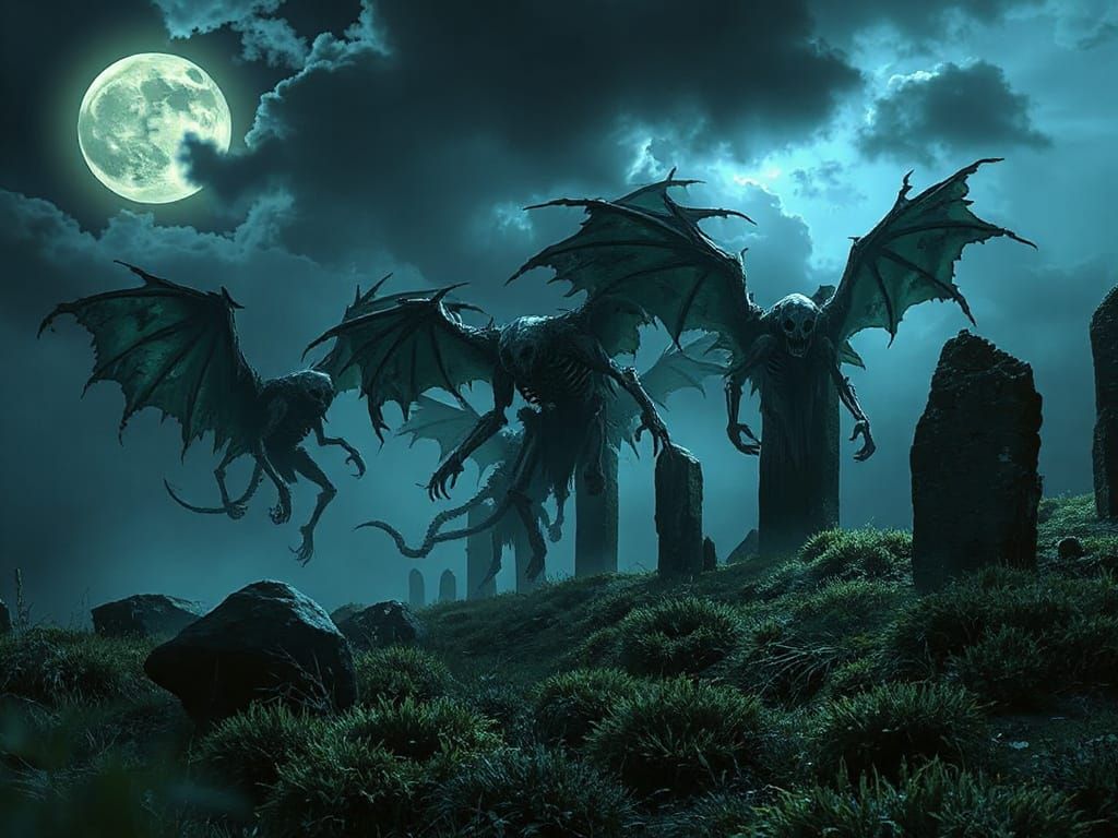 The Sluagh — a swirling host of shadowy, skeletal spirits