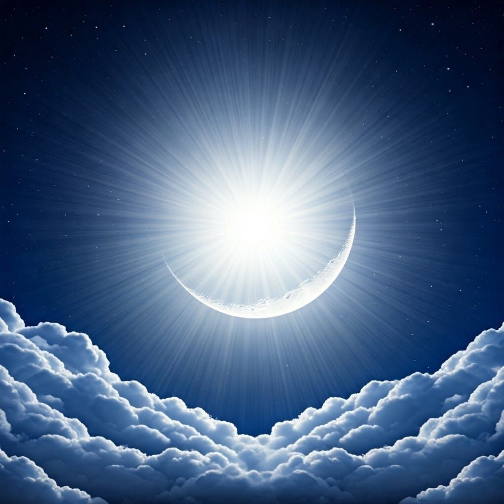 Heavenly Sunshine: Sun, Moon, and Stars Together