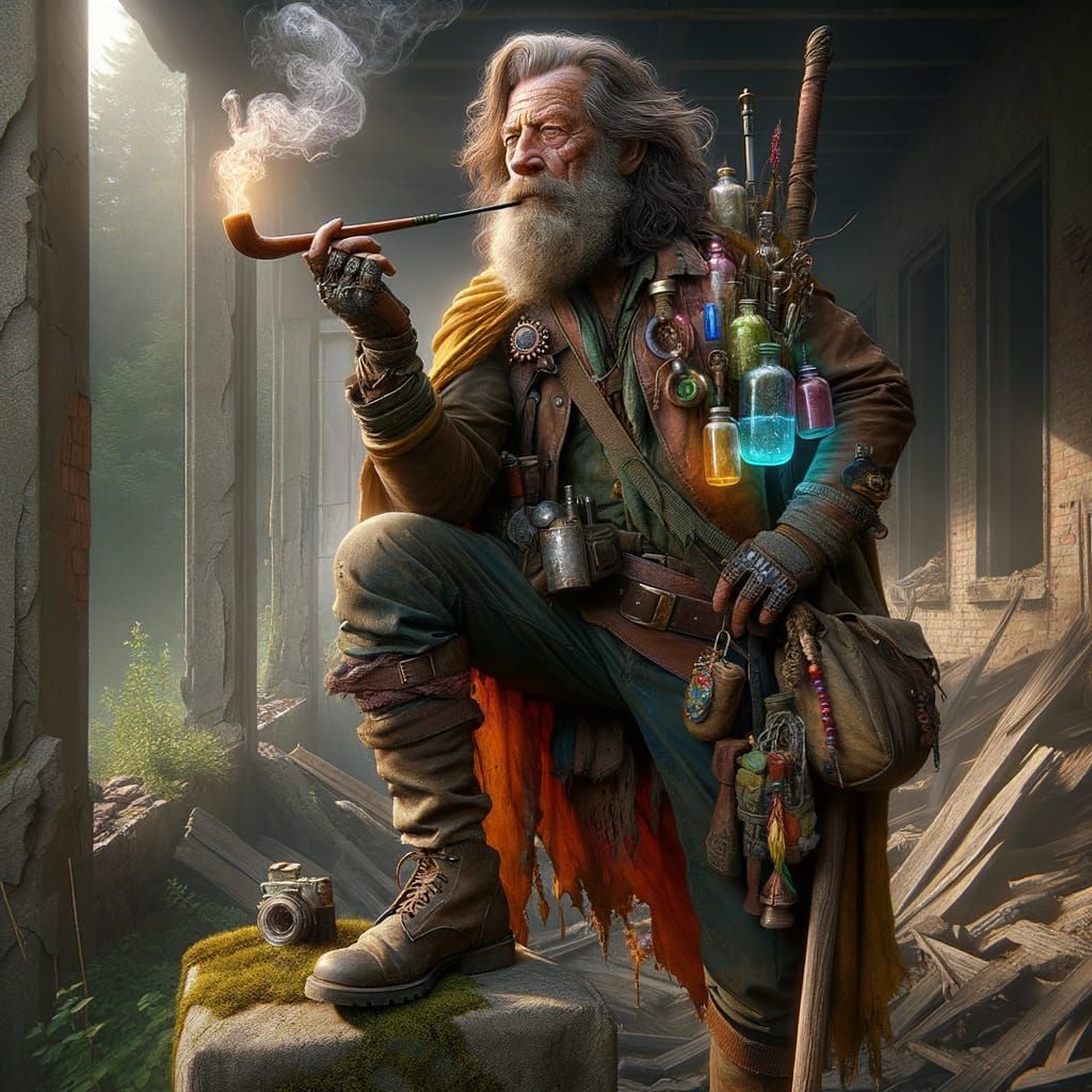 Gandalf the Grey as a Seasoned Soldier in Modern Fantasy