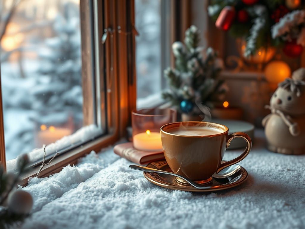 Cozy Winter Morning in Whimsical Artistic Style