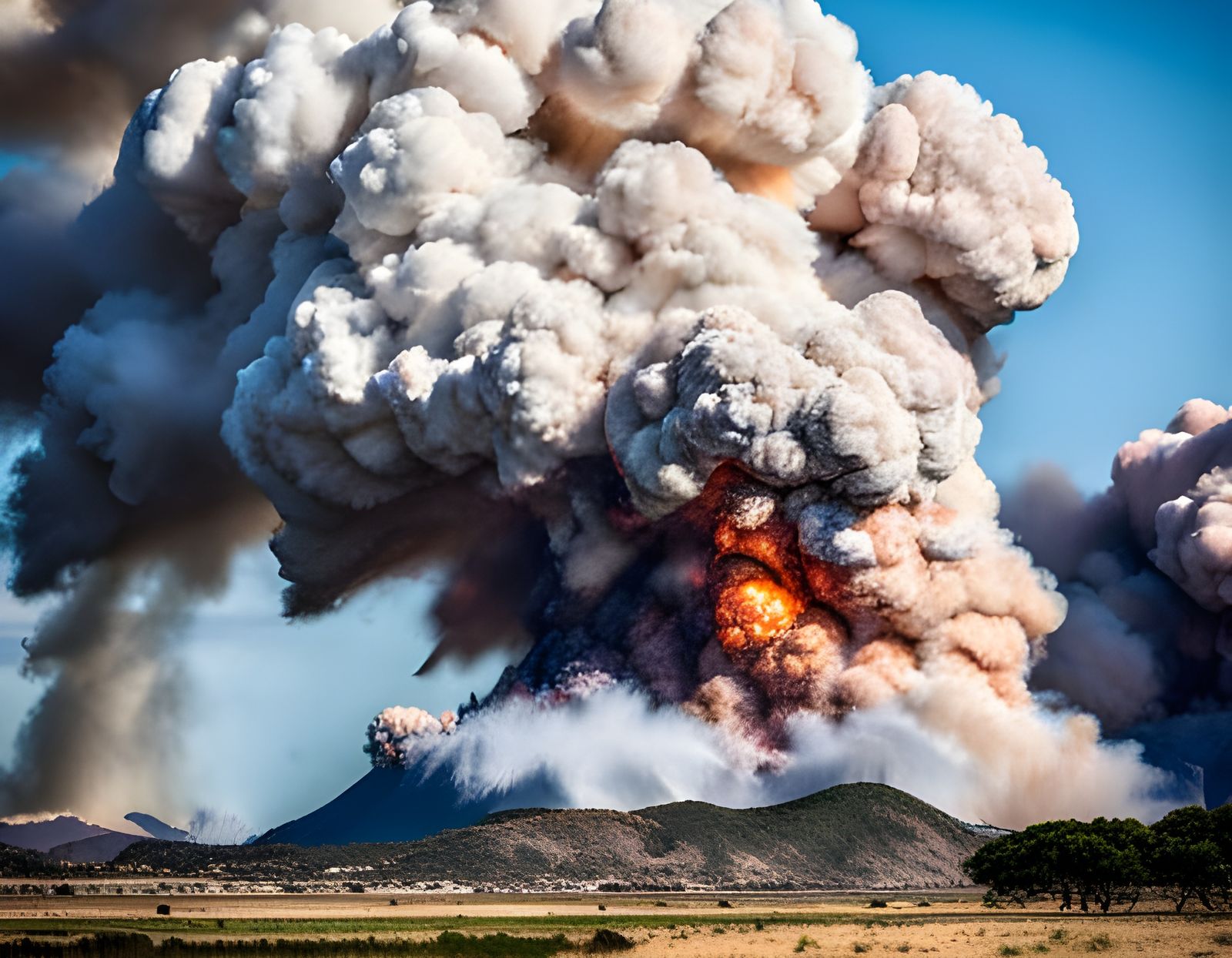 Stylized Jet Explosion Visual Effect