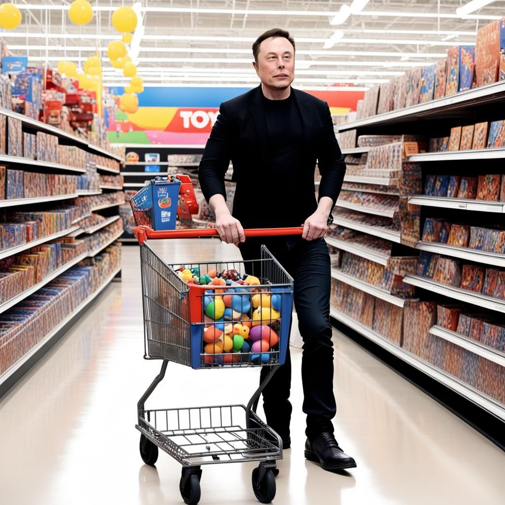Elon Musk Visits Toys R Us