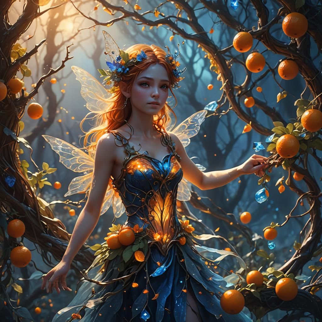 Fairy Transforms Summer to Winter: Digital Matte Painting