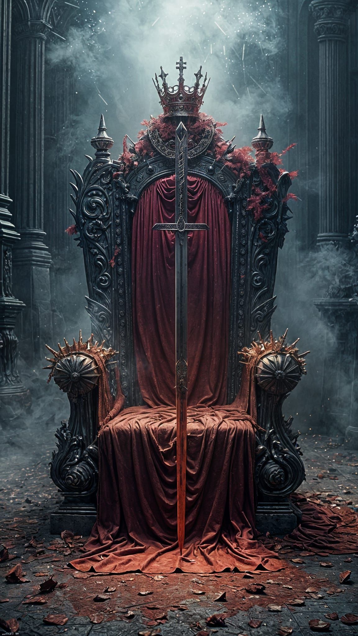 Bloody Throne and Crown: Fantasy Concept Art