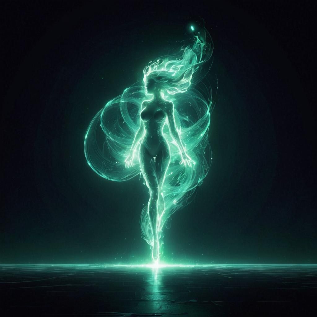 Glitchcore: Alluring Sensual Image