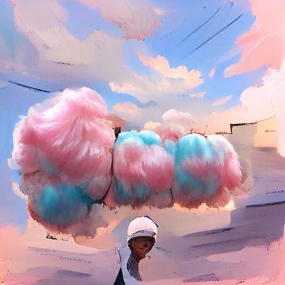 Delicate Swirls of Cotton Candy