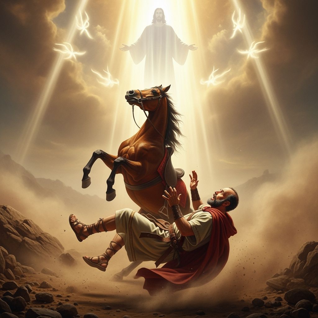 Conversion of Saul: Dramatic Road to Damascus Scene
