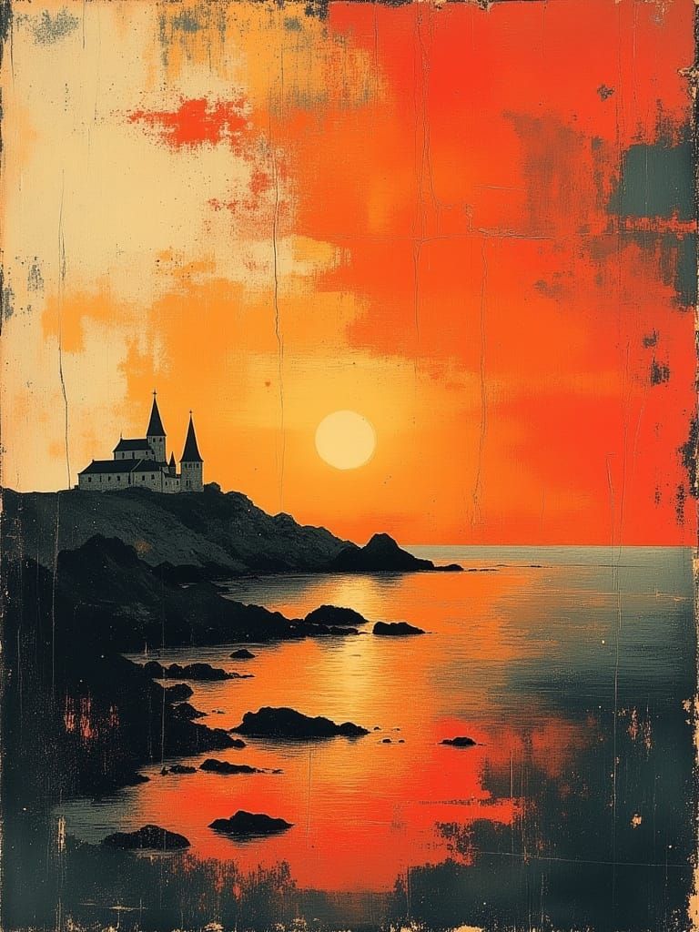 Heure dorée en bord de mer