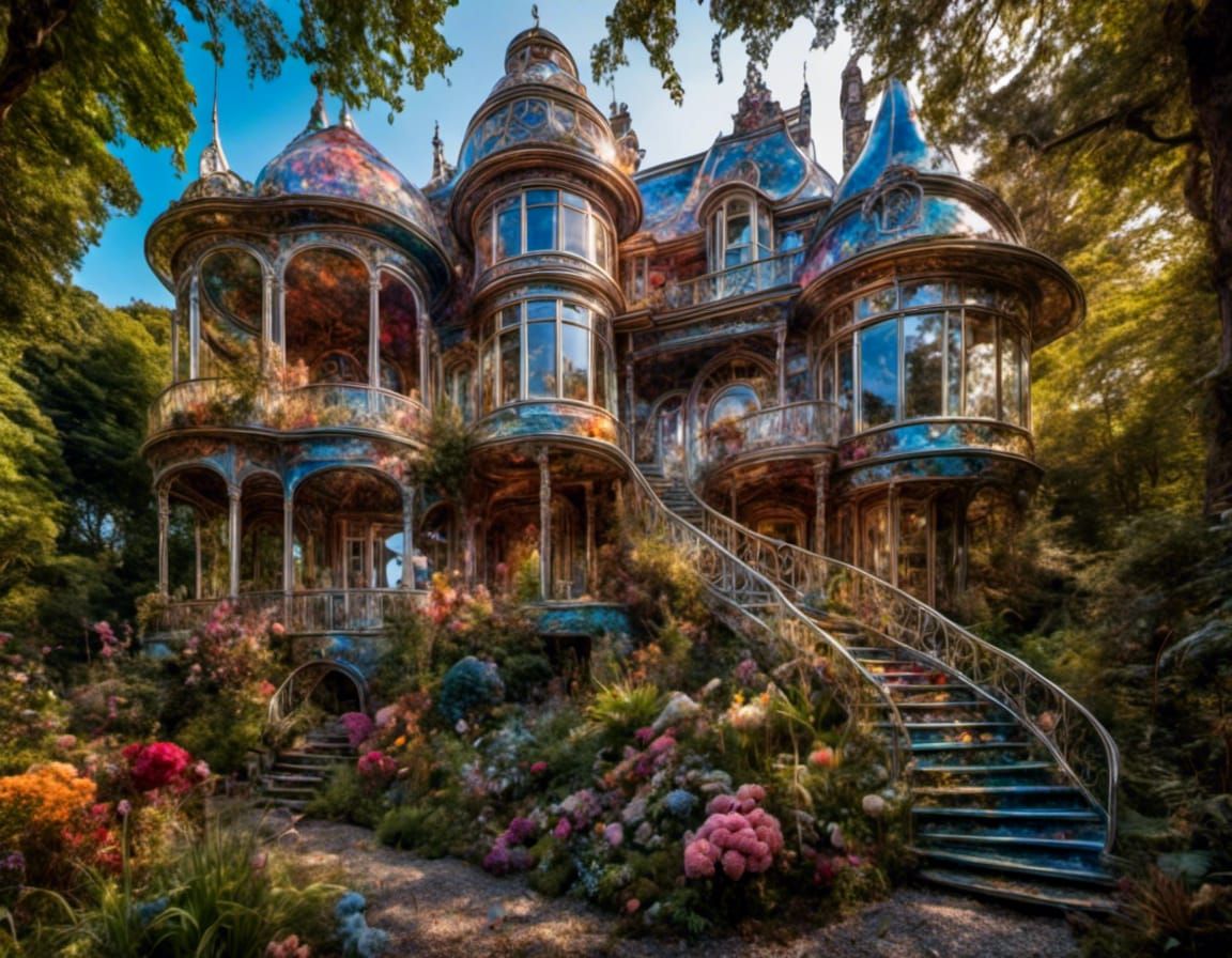 Psychedelic Paisley Mansion in Scottish Highlands