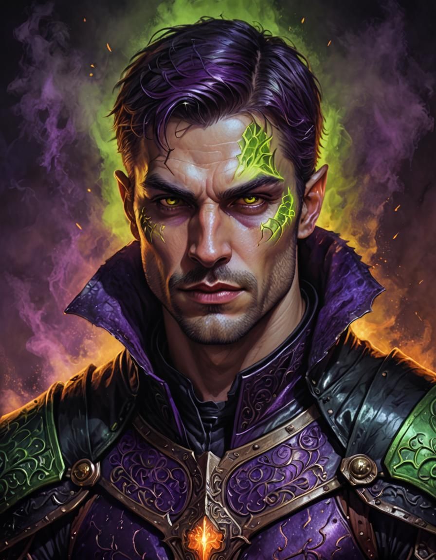 Fantasy Vampire Ranger in Hyperrealistic Digital Painting