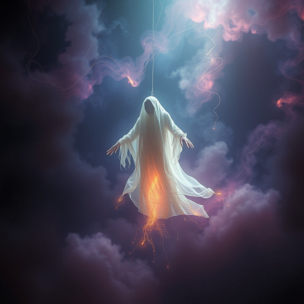 Ethereal Ghost in Mystical Dreamscape