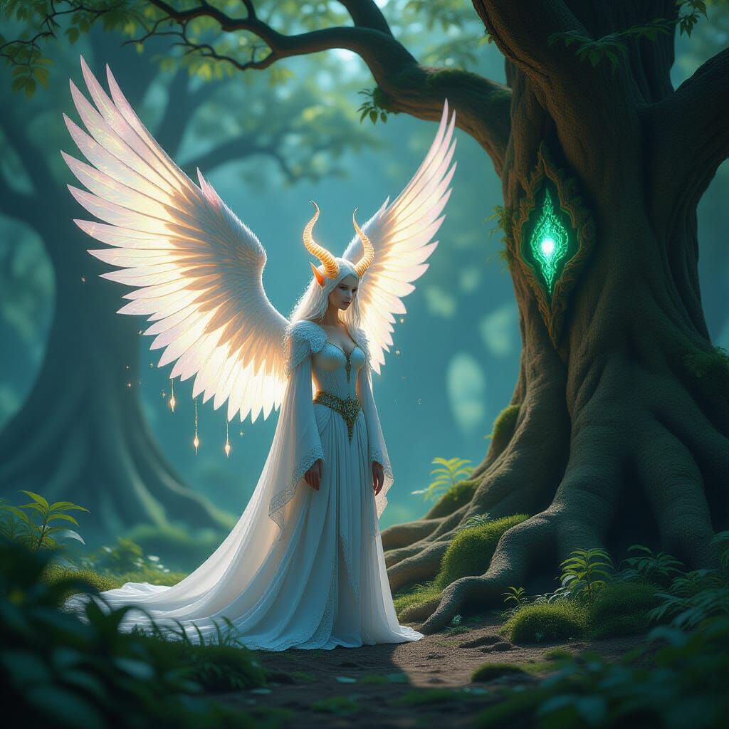 Ancient Guardian Watches Sacred Grove in Ethereal Matte Pain...