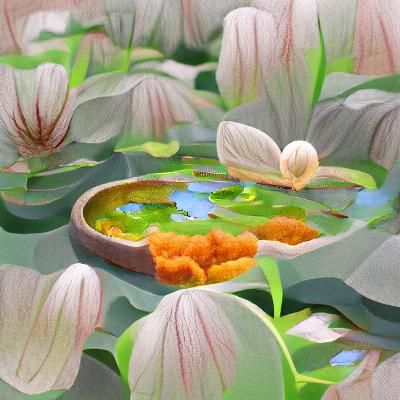 AI Generated Image of a Pond