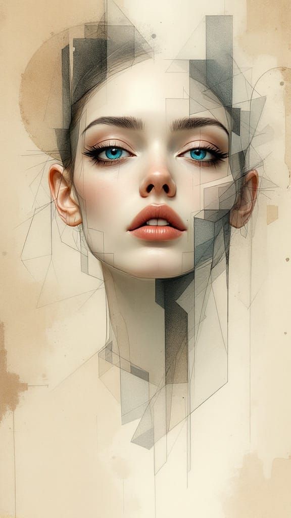 Unfinished Figure in Moebius-Schiele Fusion