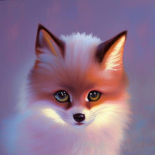 Chibi Vintage Oil Painting with Pastel Lighting