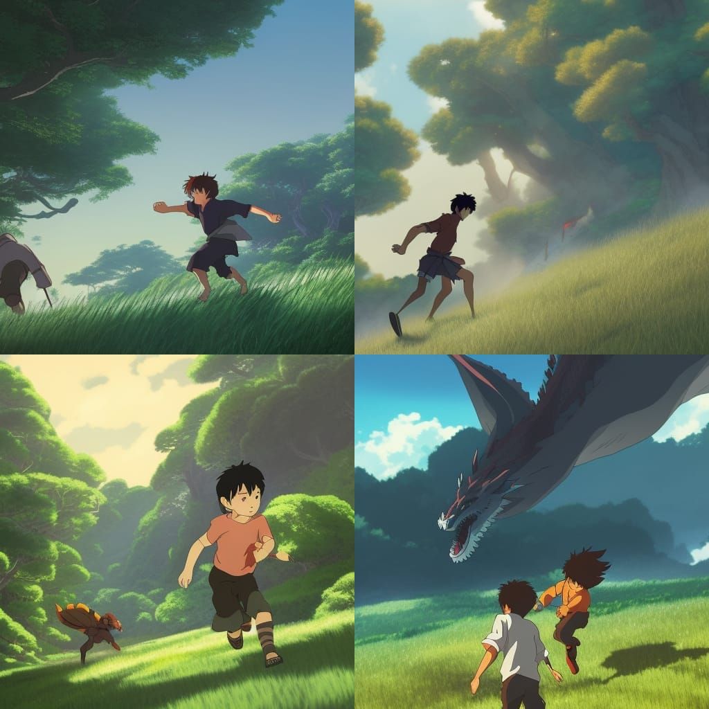 Boy as Dragon: Anime Visual Art by Makoto Shinkai