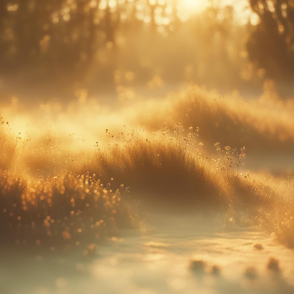 Worlds Collide in Golden Light: A Surreal Film Still