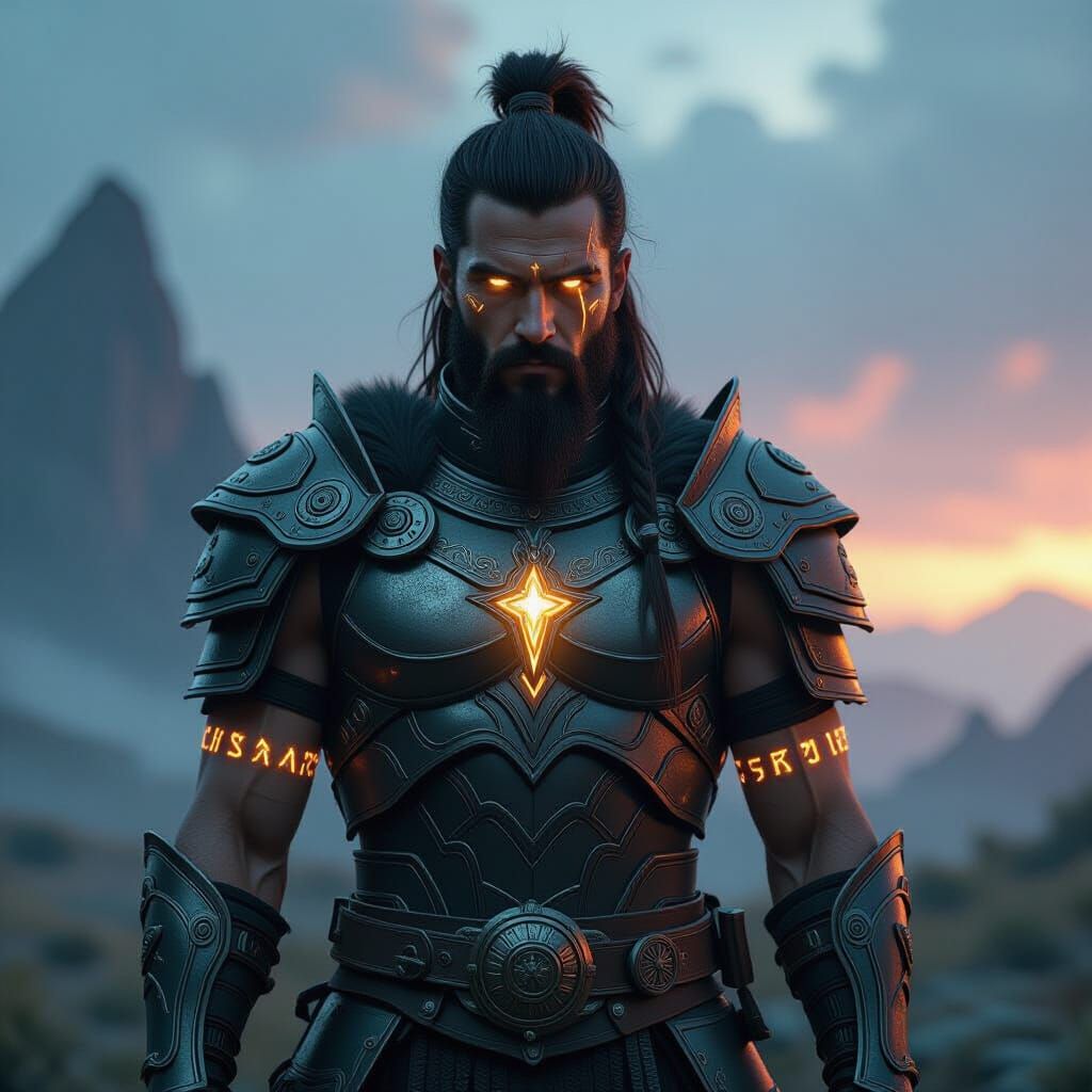 Heroic Figure from Parallel Universe in Cinematic Lighting