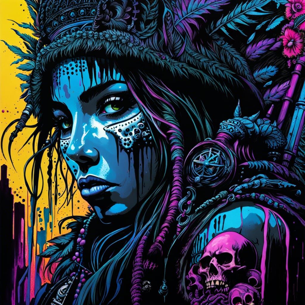 Dynamic Art Styles Mix: Caravelpunk, Bamboopunk, Poulticepun...