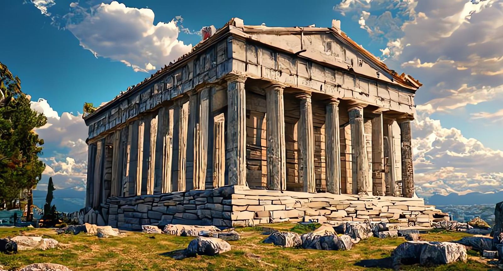 Greek temple - Coherent